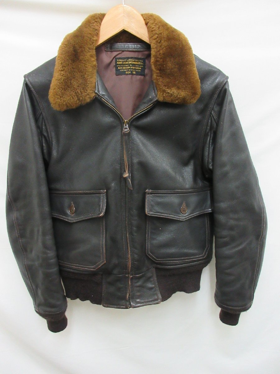 1000円～ バズリクソンズ BUZZ RICKSON'S G-1 ゴートスキン レザーフライトジャケット BR80096 サイズ36 バズリクソンズ RICKSON'S BUZZ TYPE L-2 BR11130