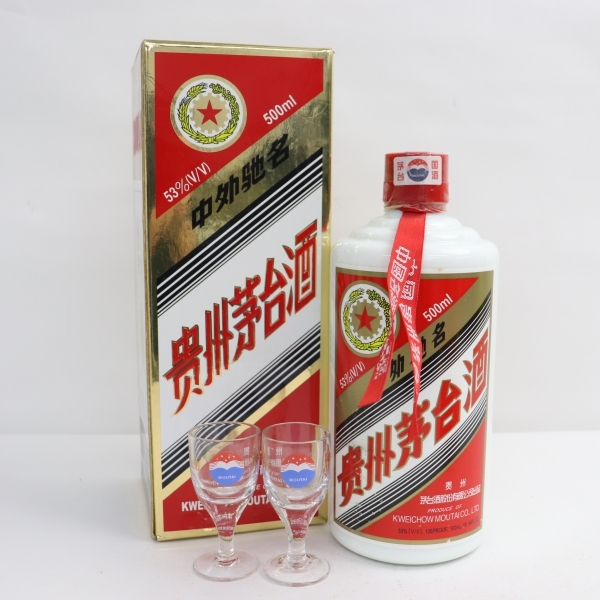【安い，2026】 貴州茅台酒 マオタイシュ 五星麦ラベル 2005 グラス付き 53％ 500ml 陶器 重量973g F22F240007(紹興酒、老酒)｜売買されたオークション情報、yahooの商品情報をアーカイブ公開 - オークファン 紹興酒、老酒