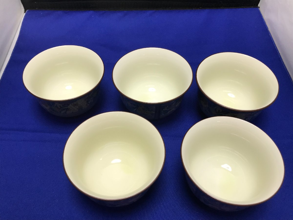 【★30-3798】■未使用■象更紗 急須茶器（4715） ☆30-3798□未使用□象更紗 急須茶器（4715） 茶器 大倉陶園 送無コレクション放出 東北スタンダードマーケット