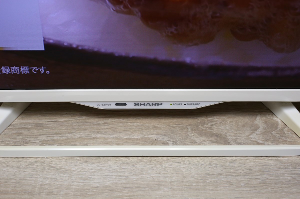 K1049 ■訳あり美品■2017年 SHARP AQUOS LC-32W35 液晶カラーテレビ　リモコン　BCASカード　シャープ ◆現状品◆