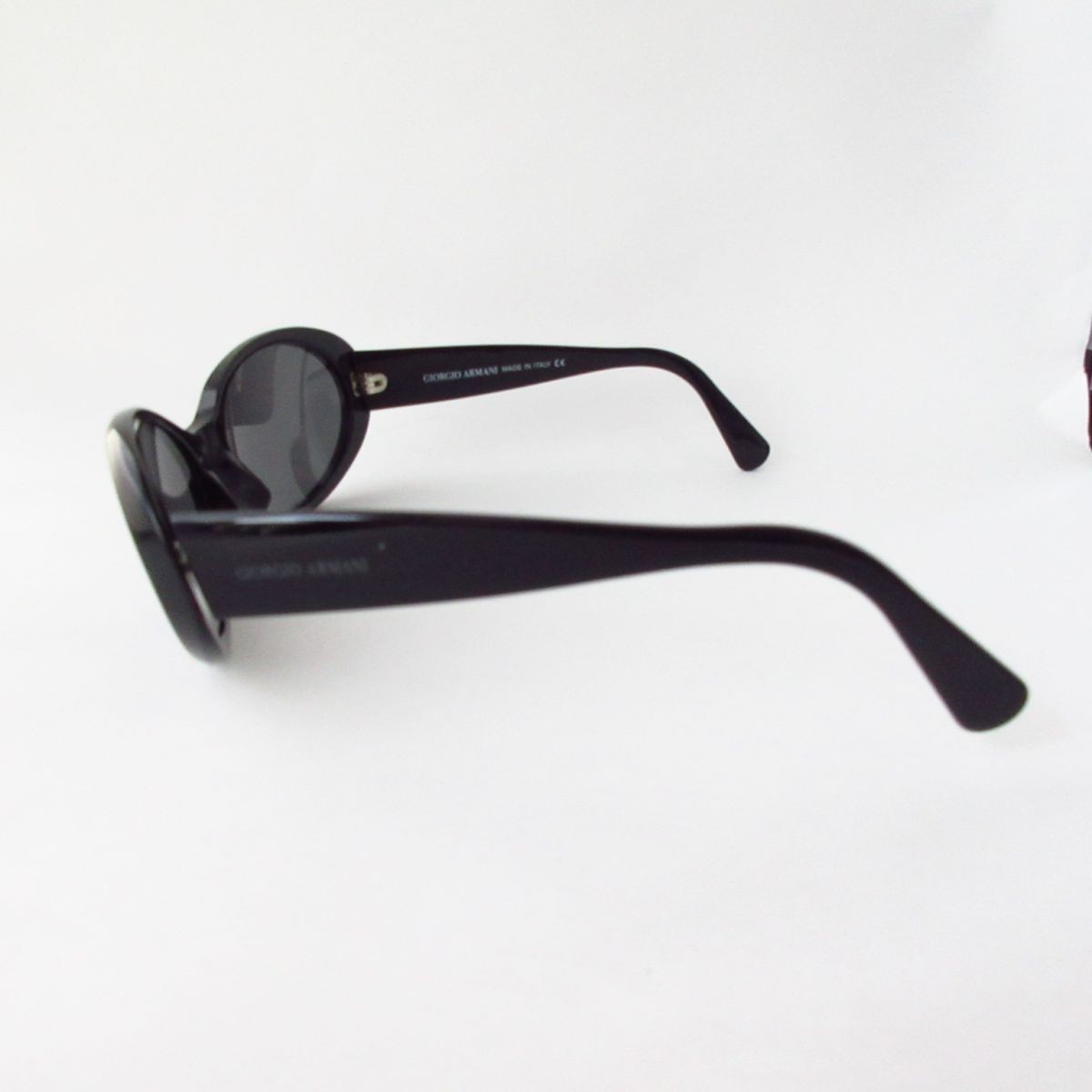 ジョルジオアルマーニ サングラス オーバル ブラック 美品 GIORGIO  