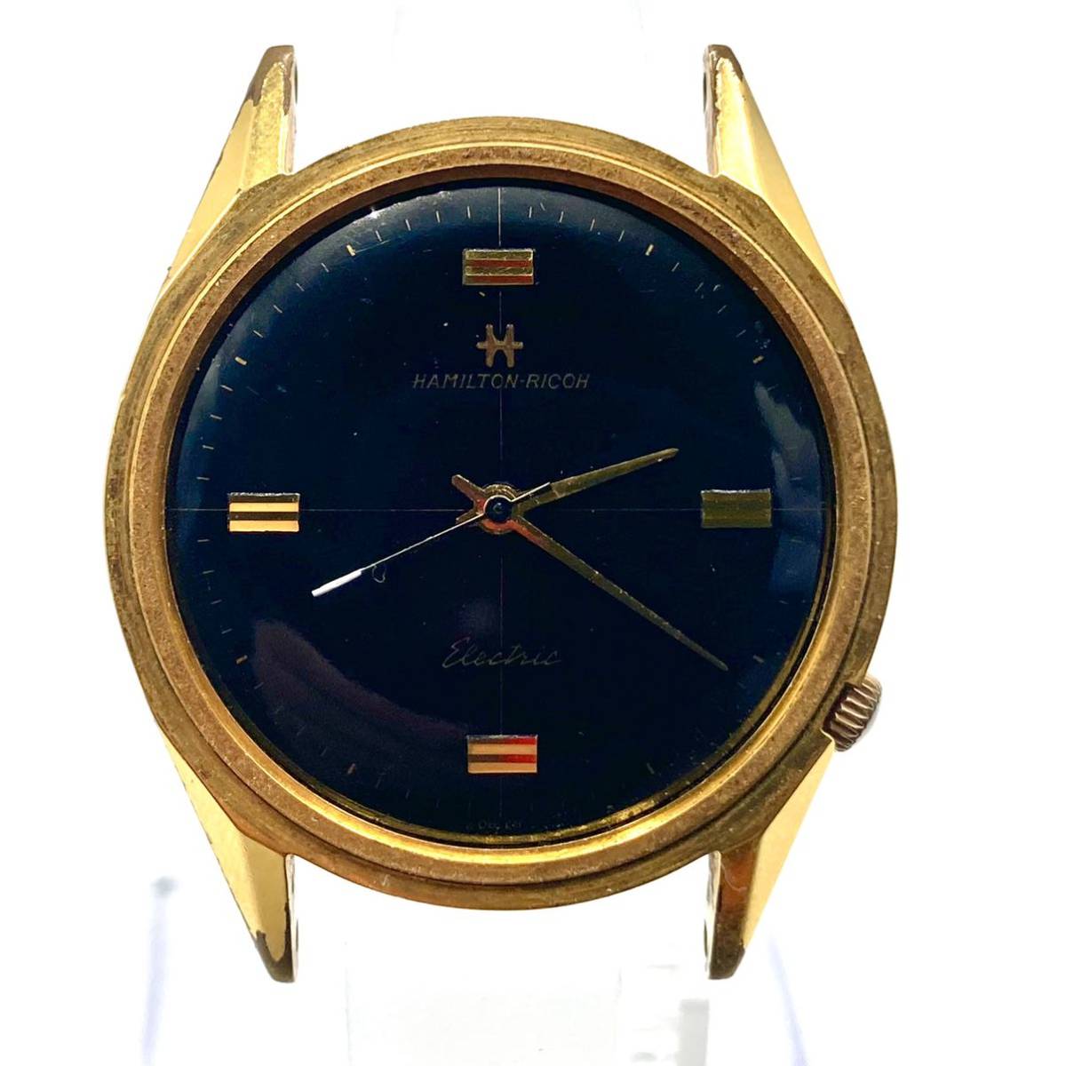 Electric Watch Hamilton-Ricoh 555E Engine Turned Bezel HAMILTON 