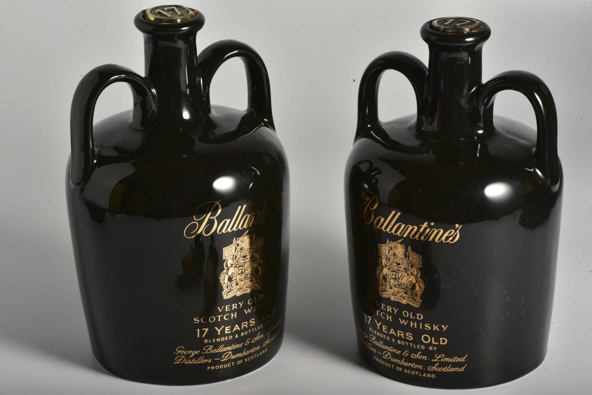未開栓 バランタイン 17年 ベリーオールド スコッチ ウイスキー 黒陶器