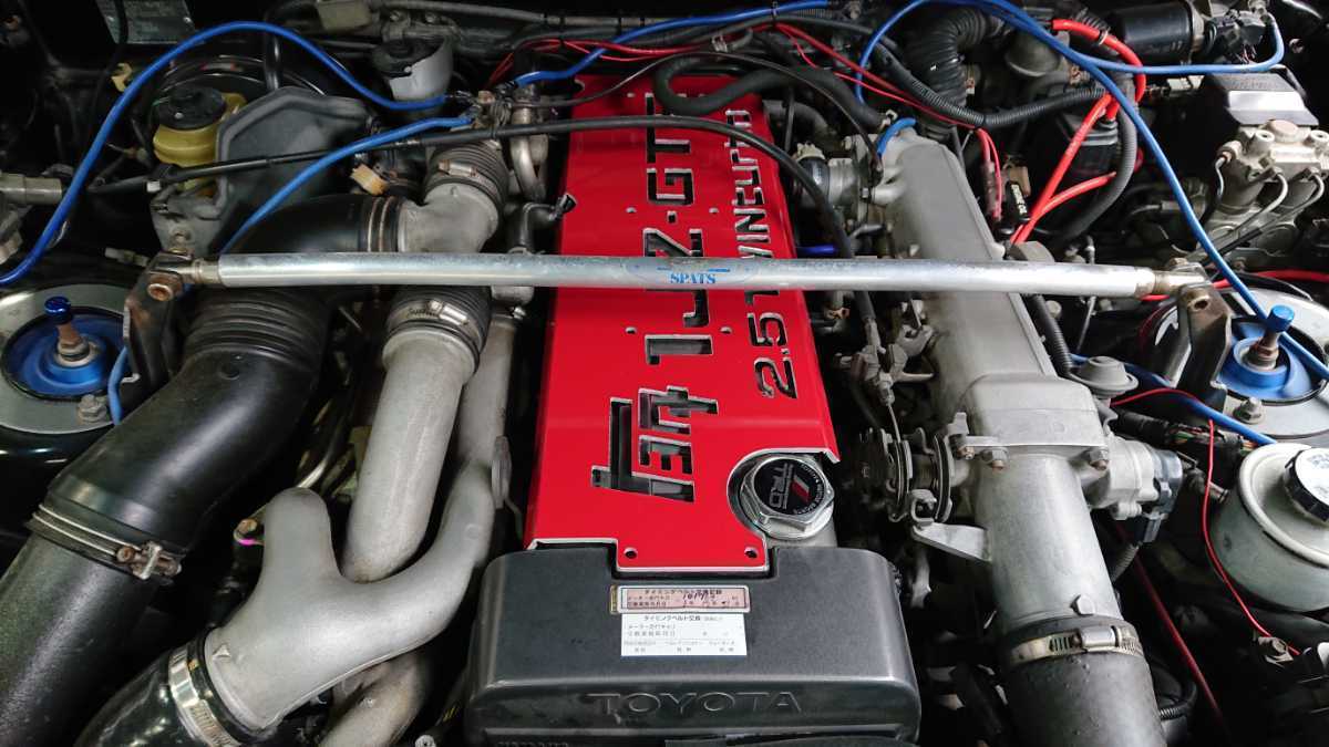 1JZ-GTE用 プラグカバー ワインレッド JZA70 JZX81 JZX90 JZZ30 ソアラ  