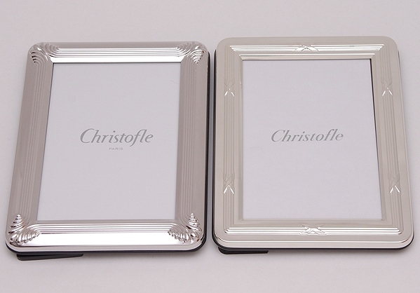 Christofle クリストフル フォトフレーム 2点セット シルバーカラー