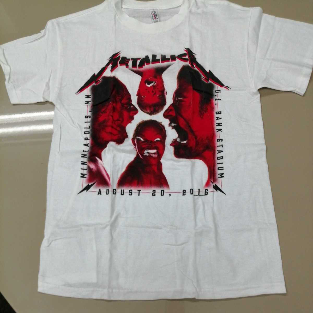 メタリカ バンドTシャツ Metallica METALLICA ホワイト Tシャツ 古着 