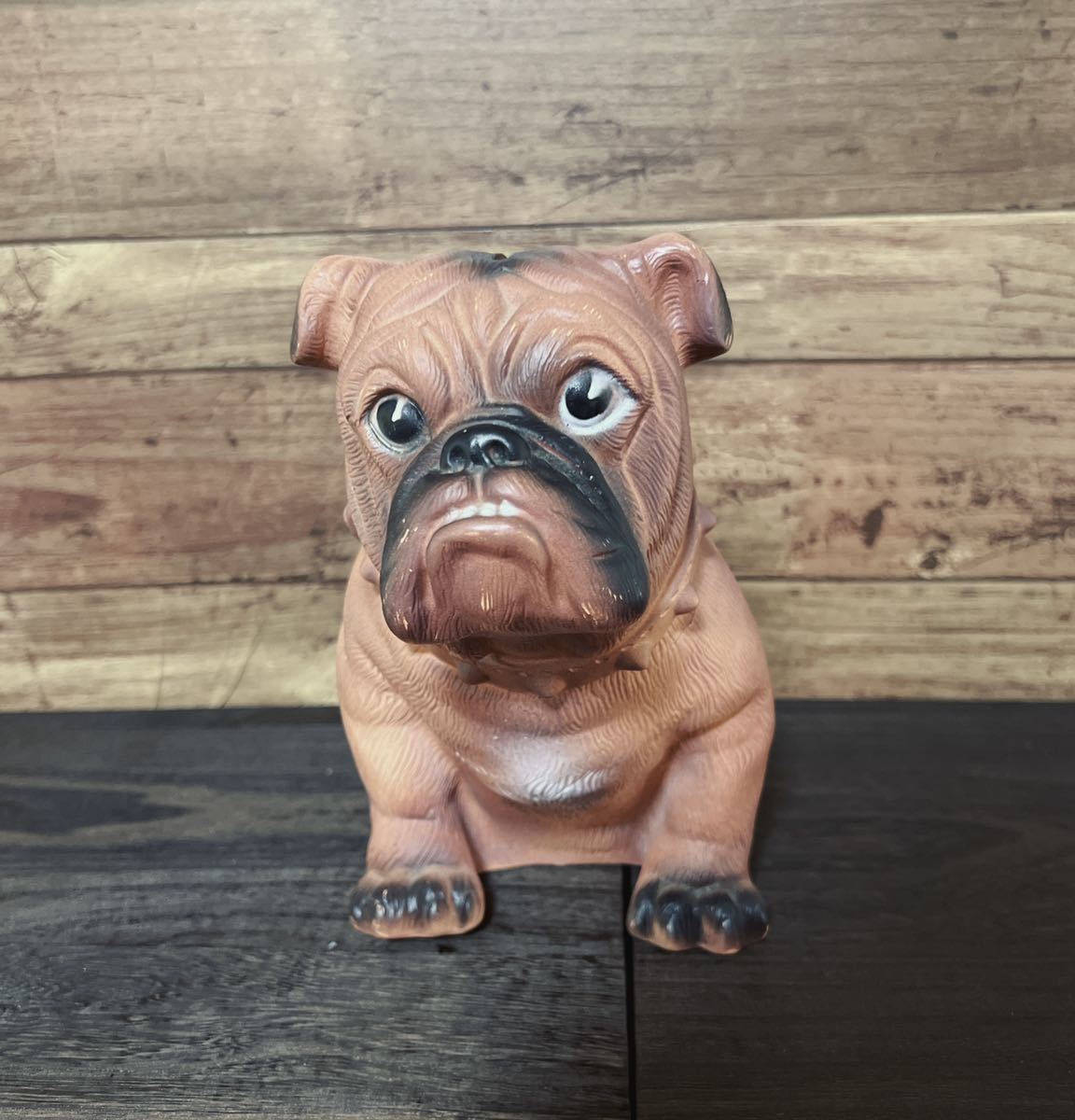 1970's MACK マック トラック ブルドッグ ビンテージ 灰皿 鉄製 犬