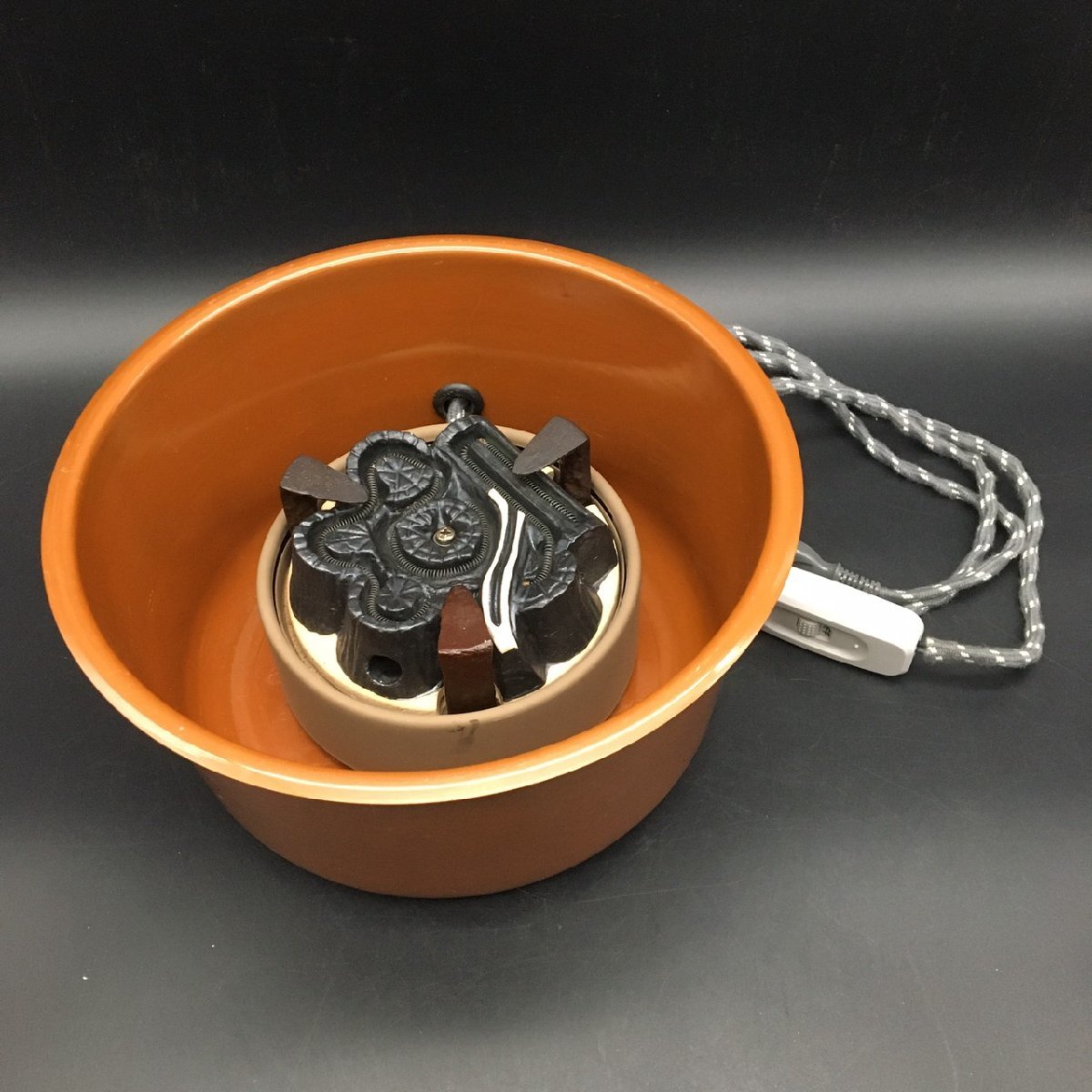 茶道具 野々田式 風炉型炭型電熱器 ,風炉直径約28 【公式通販】