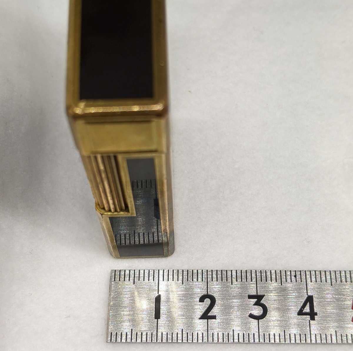 ライター デュポン オイルライター ブラック ゴールド色 黒 金色 都彭 