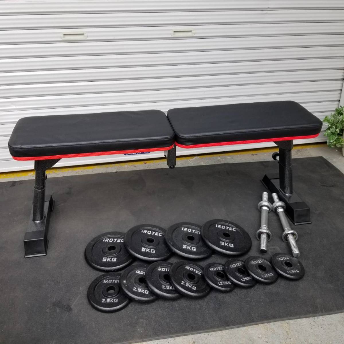 フィットネス、トレーニング ダンベル60kg 折りたたみ式フラット 