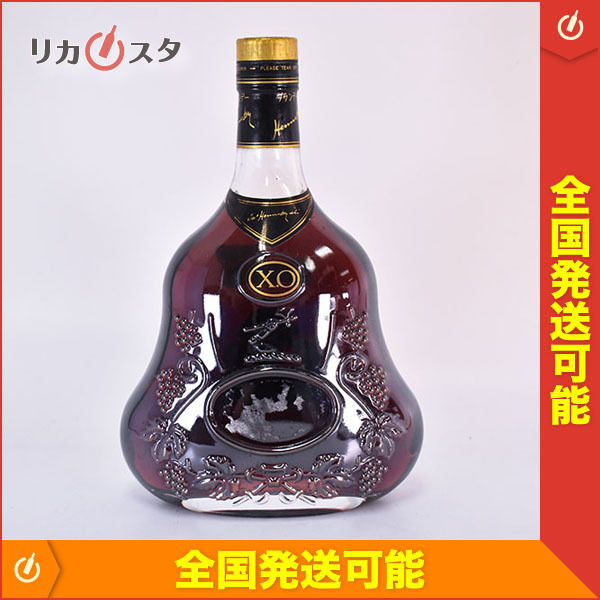 XO クリアボトル ヘネシー 金キャップ Hennessy 古酒 700ml 金 X.O