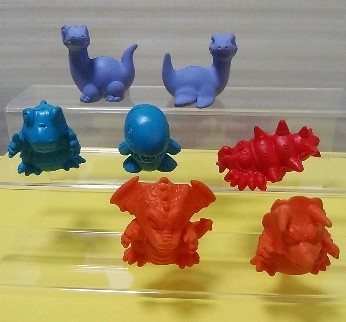 ●○ラストザウルス 消しゴム まとめ 今野産業 怪獣 マイナー 塩ビフィギュア　駄菓子屋○●