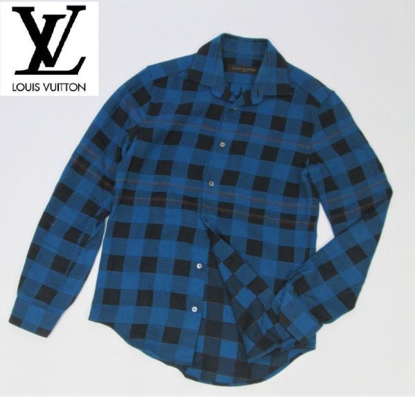 ルイヴィトン（柄チェック）（メンズ Louis Vuitton | ウォッシャブルウールバッファローチェックシャツ(Men's) Foxfire (Louis バッファローチェック LOUIS バッファロー VUITTON エルエルビーン ウールチェック MinnesotaWoolen70s - 長袖