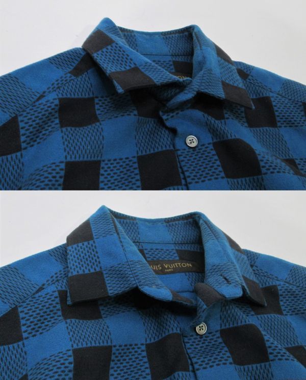 ルイヴィトン（柄チェック）（メンズ Louis Vuitton | ウォッシャブルウールバッファローチェックシャツ(Men's) Foxfire (Louis バッファローチェック LOUIS バッファロー VUITTON エルエルビーン ウールチェック MinnesotaWoolen70s - 長袖
