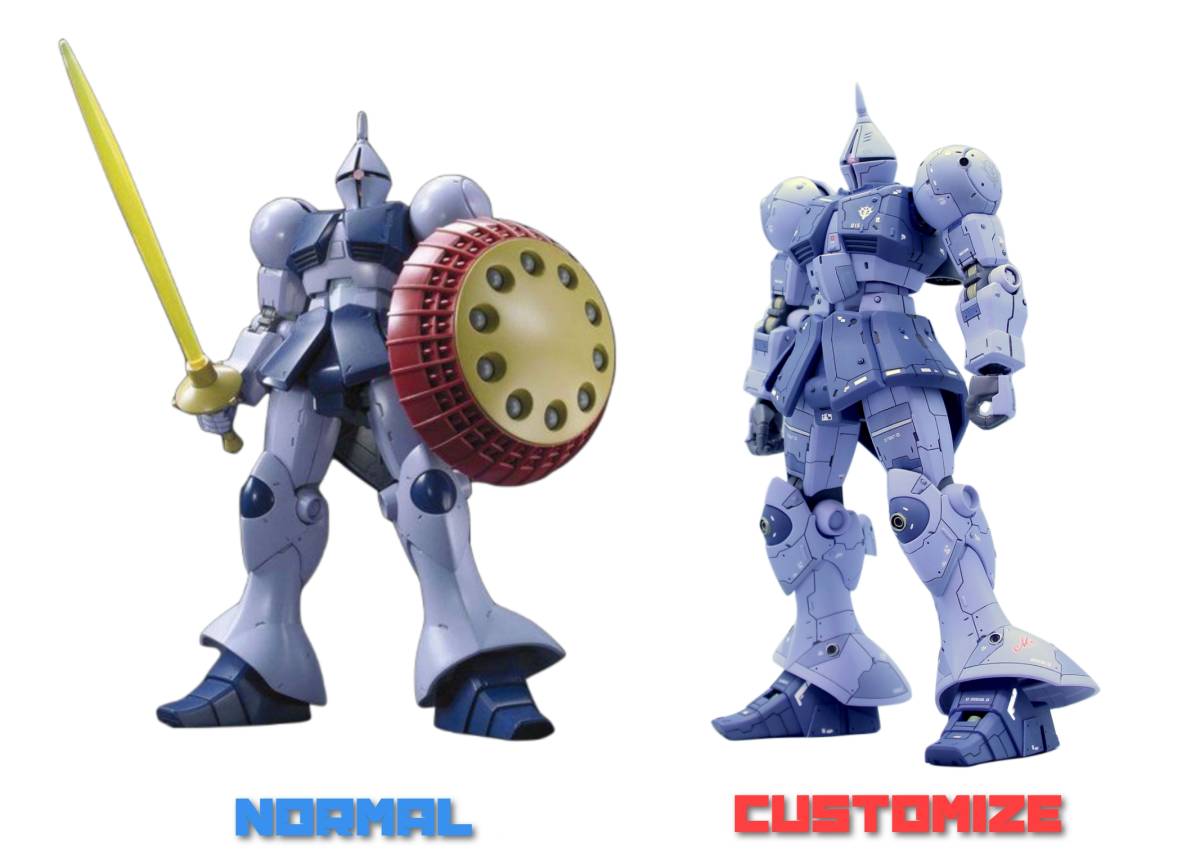 バンダイ 1/144Scale HG ギャン RG風 徹底改修 塗装済み 完成品 検 