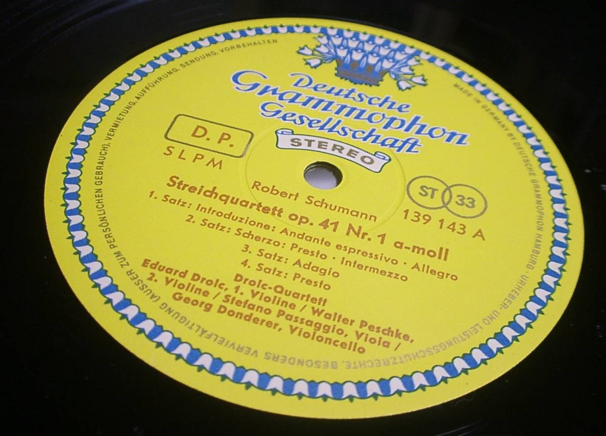 Quartet String No. Schumann: | ⁄ 0 レコード 第2番 LP シューマン