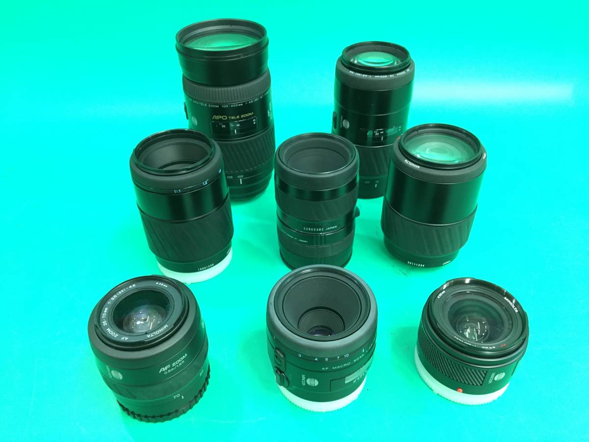 ☆ MINOLTA α 807si + 101si + AF 24mm 1:2.8 等レンズ8本 ☆ ミノルタ