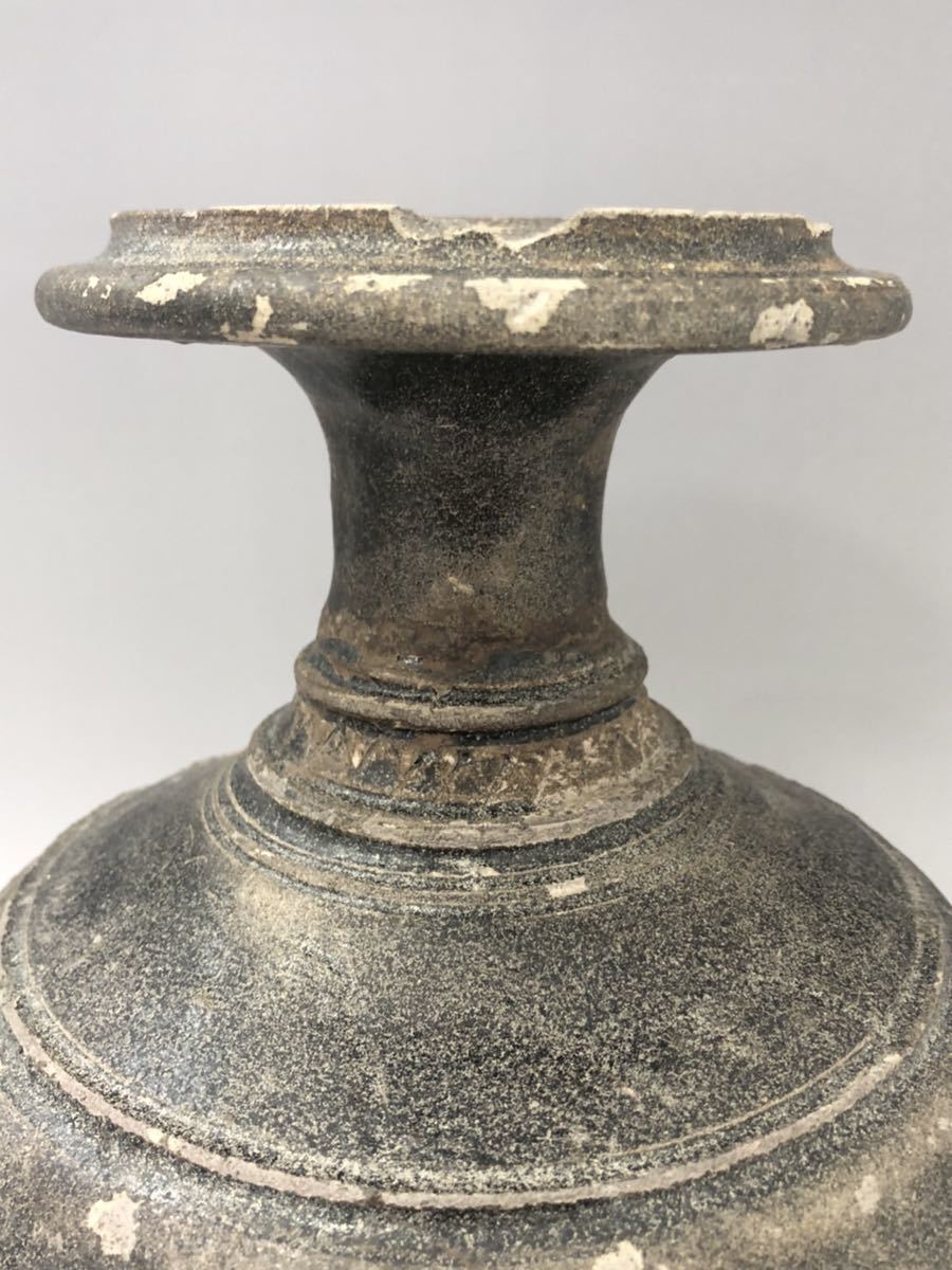 中国古美術・旧蔵品 宋代 官窑 冰裂纹斗笠碗（広口碗）・置物・ 清時代
