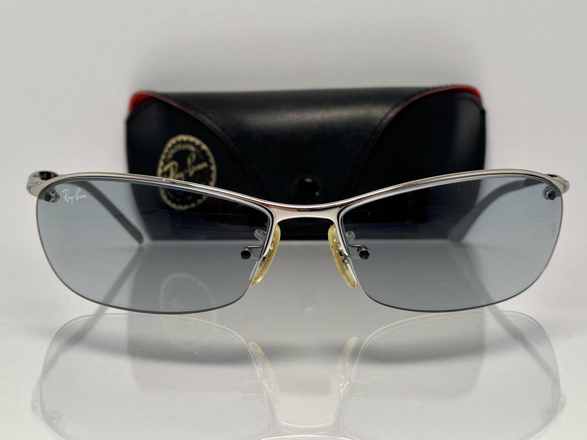 ケース付☆RAY-BANレイバン RB3186 003/11 シルバー/ライトグレー