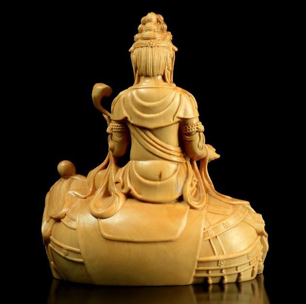 希少☆ 普賢菩薩像 普賢菩薩 木彫り 仏像☆招財開運☆鎮