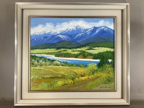 国立秀雄 「千曲川」油彩画 風景画 Yahoo!オークション -「国立秀雄