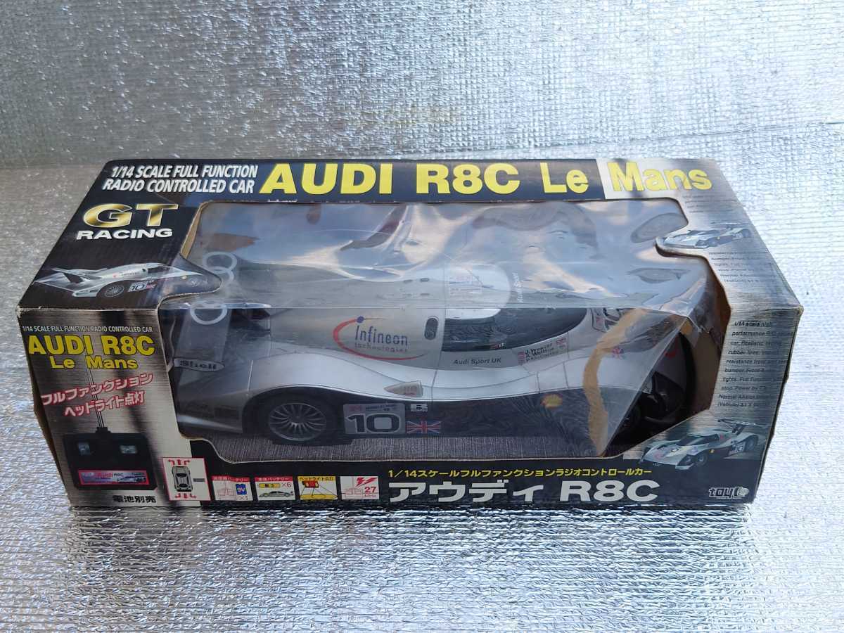 ジャンク品】アウディ Audi R8C Le Mans ラジコンカー トイコー
