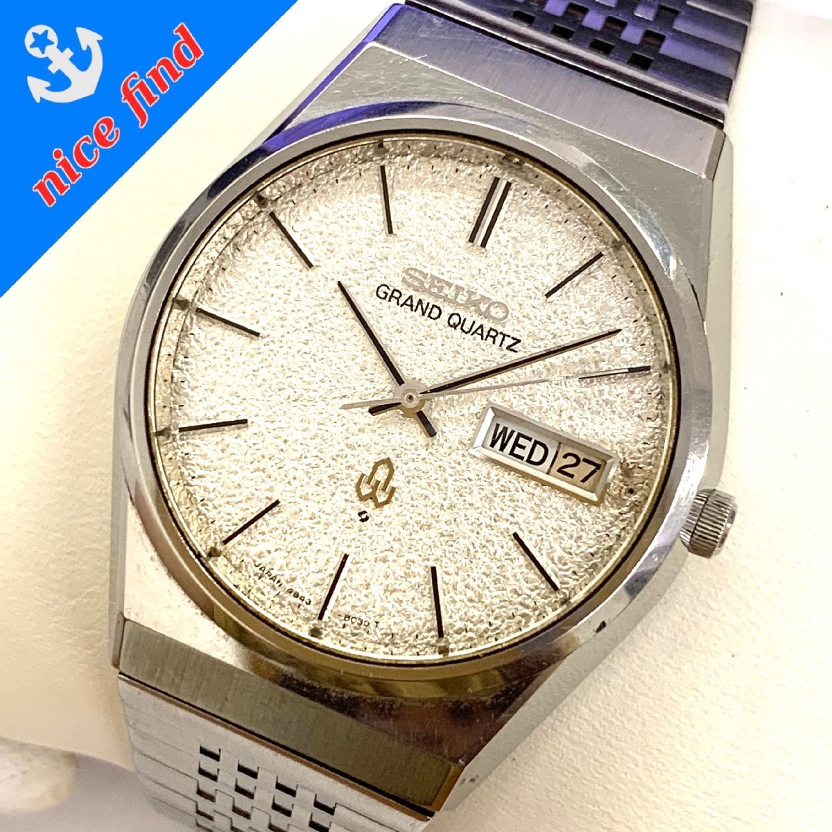 ◇セイコー SEIKO◇グランドクォーツ 4843-8050 クォーツ 腕時計 
