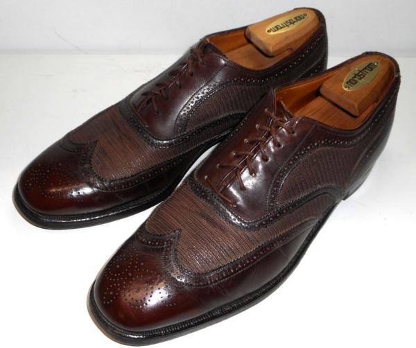 OLD フローシャイム ウィングチップ 高級紳士靴 9.5D