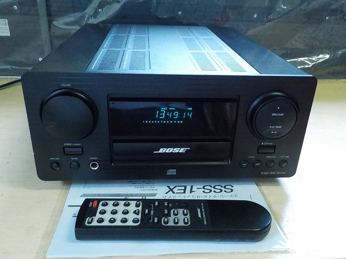 【ぽんたページ】BOSE SSS-1MC CDアンプ チューナー 箱付き Bose CDオーディオアンプ SSS-1MC リモコン付き ジャンク品 ぽんた様