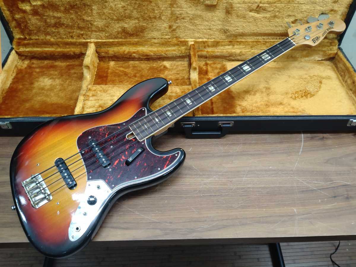 ELK Jazz Bass Fender JAZZ BASS ハードケース付 簡単な音出し確認