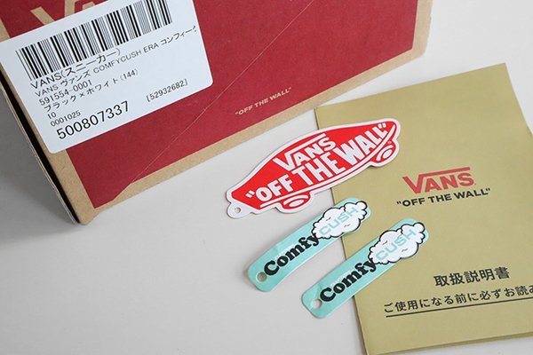 ☆美品 VANS ◇Comfycush Era キャンバス スニーカー 黒 28cm (箱入り