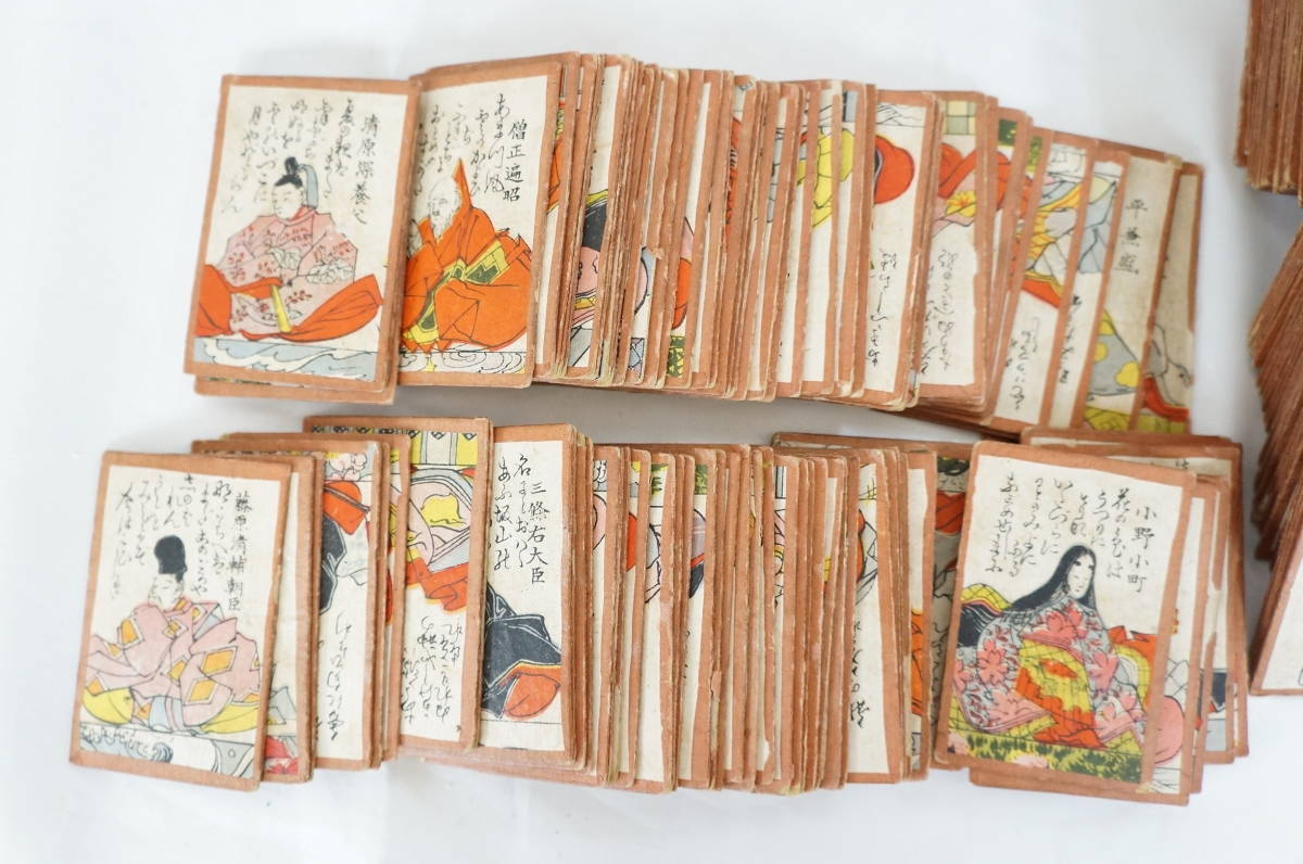 任天堂 小倉百人一首 木箱入り 時代物 昭和レトロ 7007080601 小倉