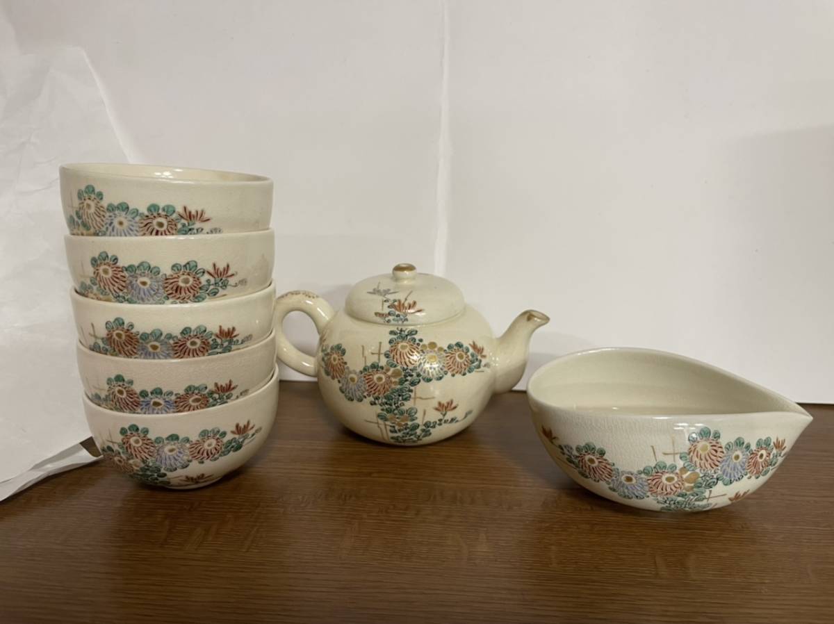 高品質，お得 陶器／茶器セット 急須 湯冷まし 茶碗５客 茶道具 煎茶道具 清水焼／戦前 昭和レトロ ／旧家蔵出(茶器セット)｜売買されたオークション情報、yahooの商品情報をアーカイブ公開 - オークファ 茶器