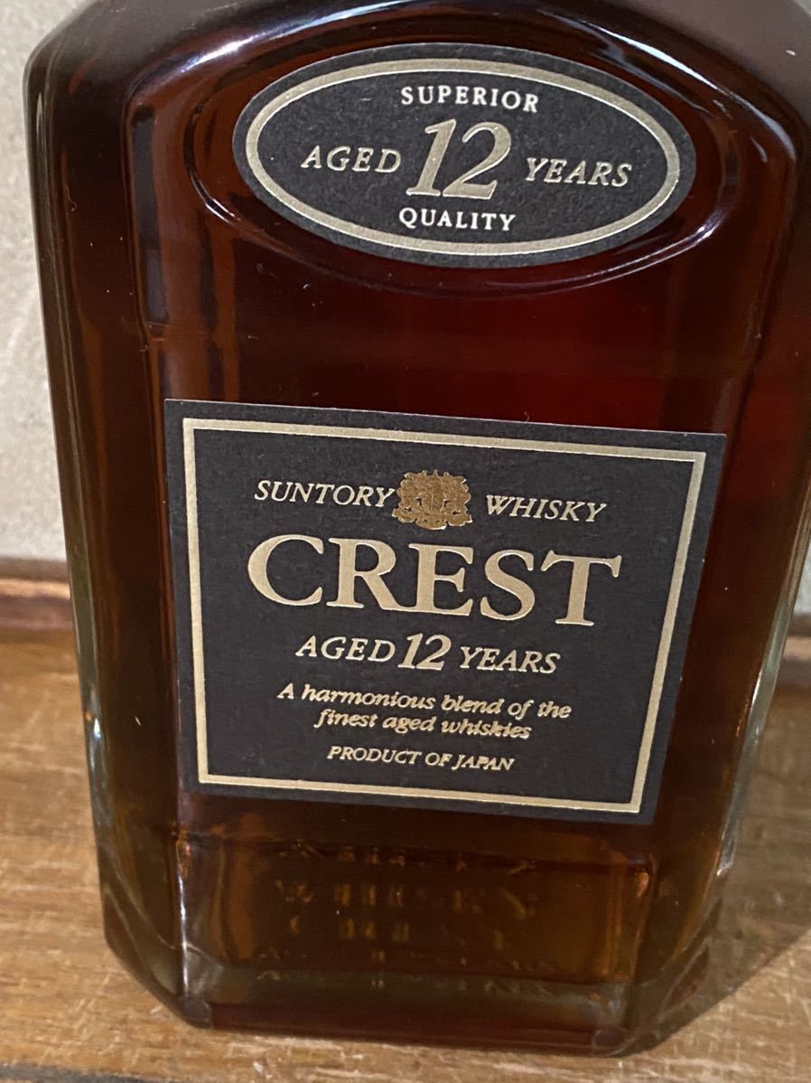 未開栓 古酒 SUNTORY サントリー CREST 12年 ウイスキー 750ml 43