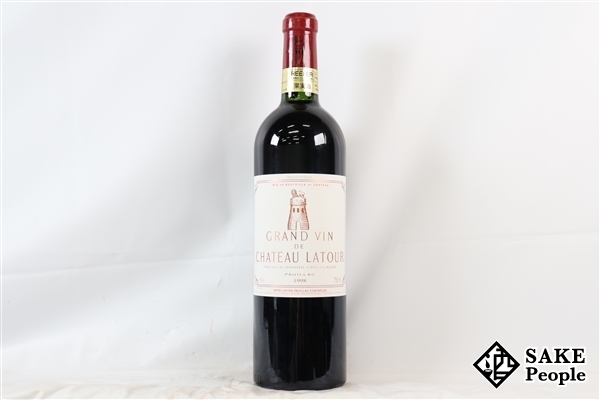シャトー ラトゥール 1998年 赤ワイン 750ml 未開栓 酒