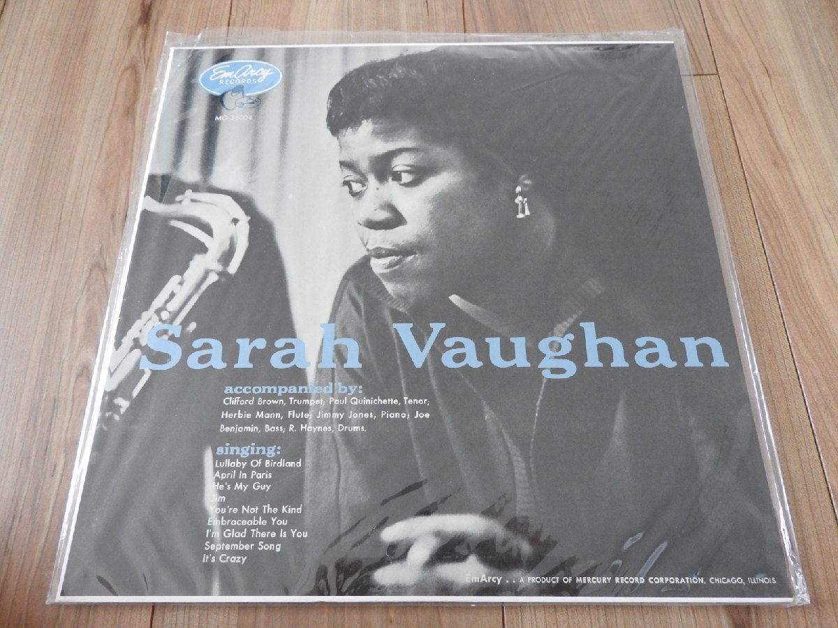 ★☆送料無料　　LP　SARAH VAUGHAN　WITH CLIFFORD BROWN EMARCY MG 36004 レコード☆★