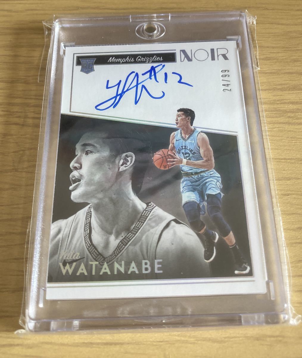 Panini basketball NBA NOIR 渡邊雄太 直筆サインカード RC /99 
