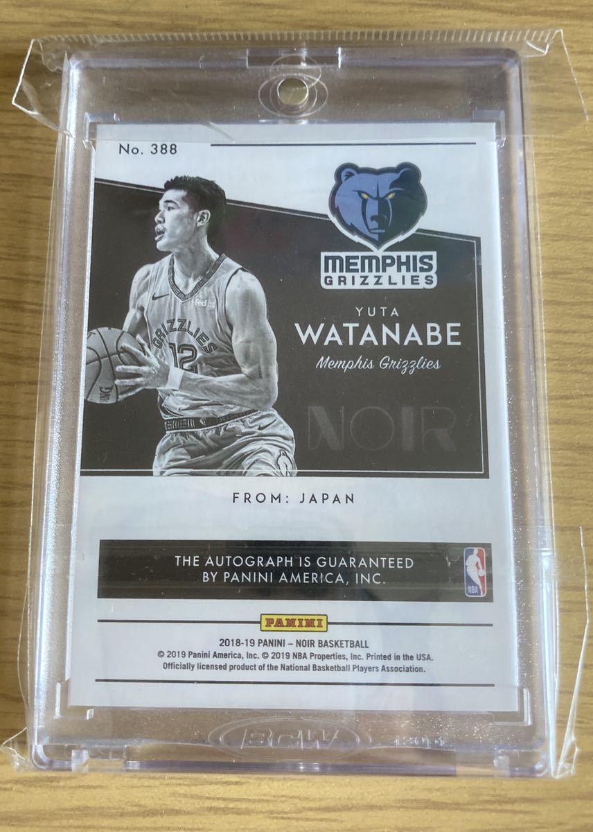 Panini basketball NBA NOIR 渡邊雄太 直筆サインカード RC /99 