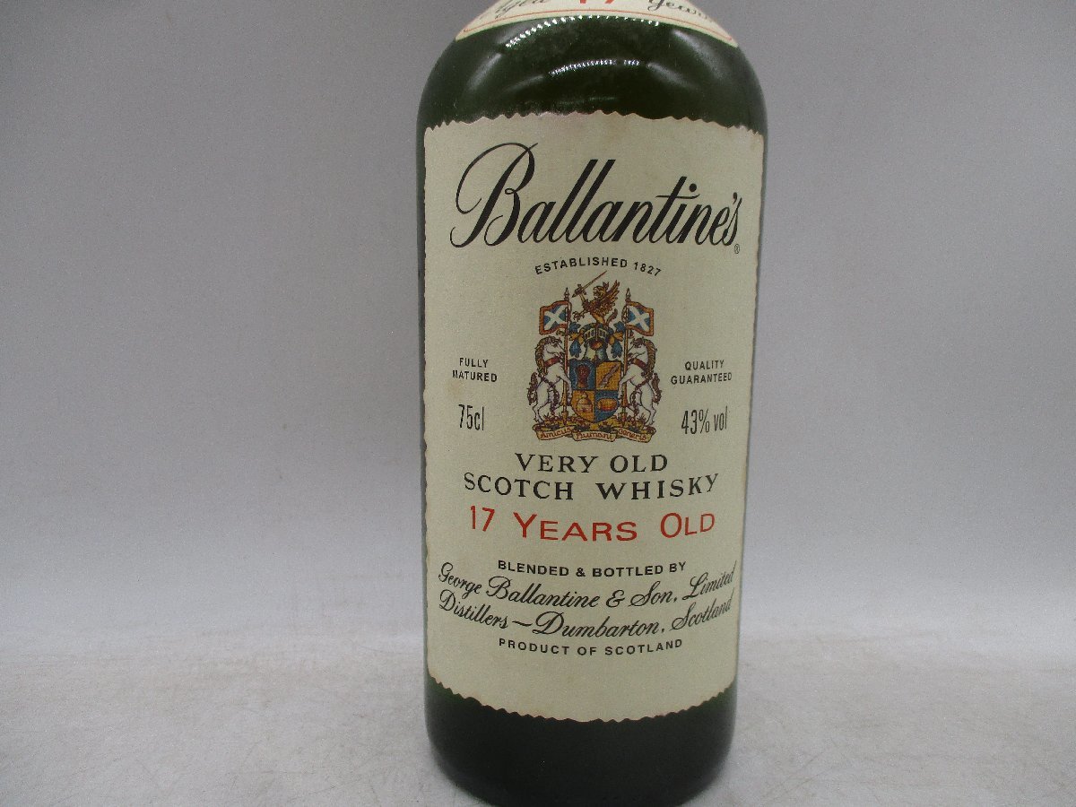 同梱OK商品】BALLANTINE'S 17年 バランタイン スコッチ ウイスキー 古