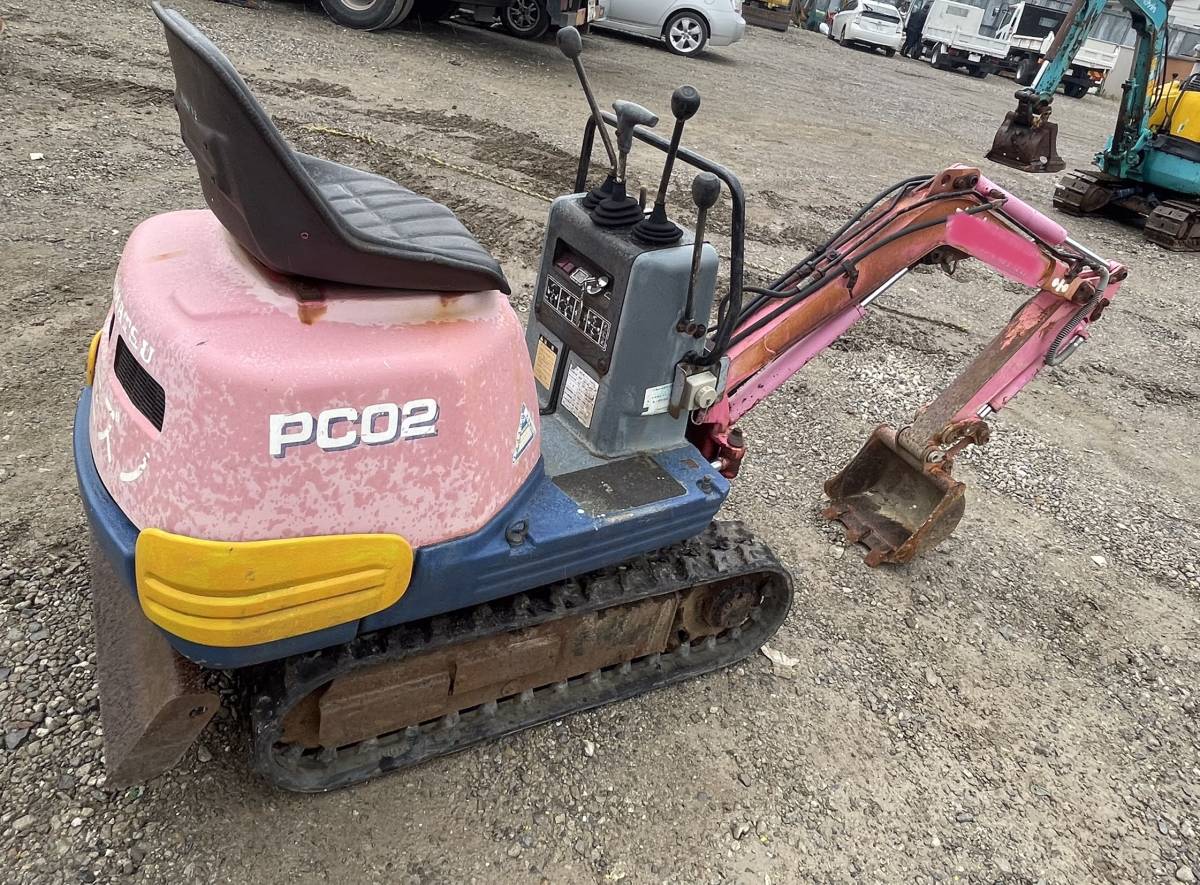 コマツ KOMATSU PC02-1A ミニユンボ ユンボ Yahoo!オークション 