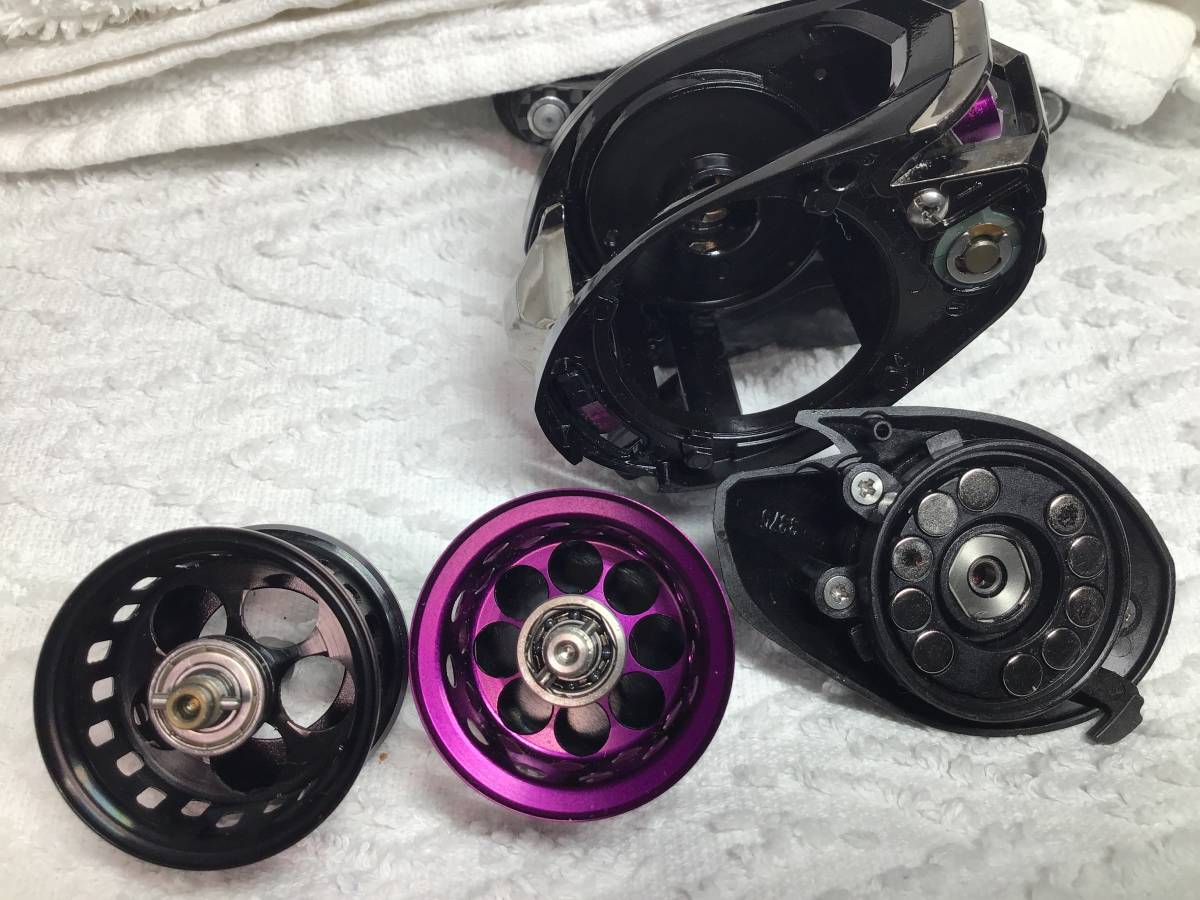 フィッシング Abu Garcia Revo LTX パープルカスタム 左ハンドル