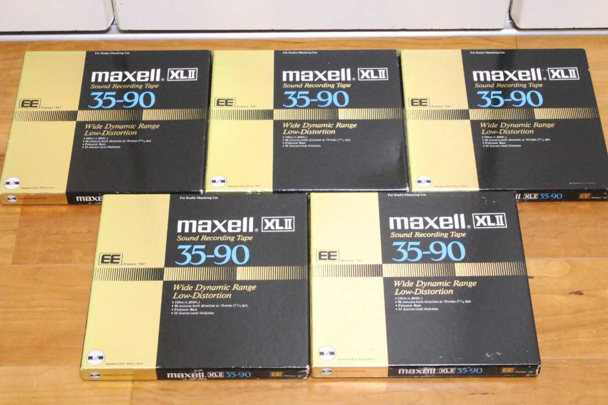 maxell オープンリールテープ マクセル - 35-180 35-180B XLI 4本 35
