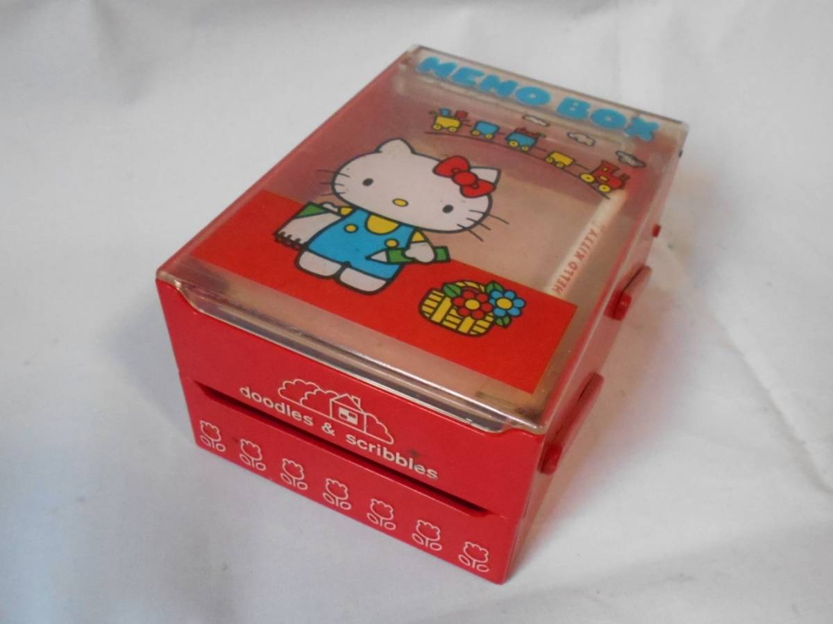 当時物 サンリオ キティちゃん 1976年 メモボックス 昭和レトロ キティちゃん メモボックス/サンリオ 1976年(ハローキティ