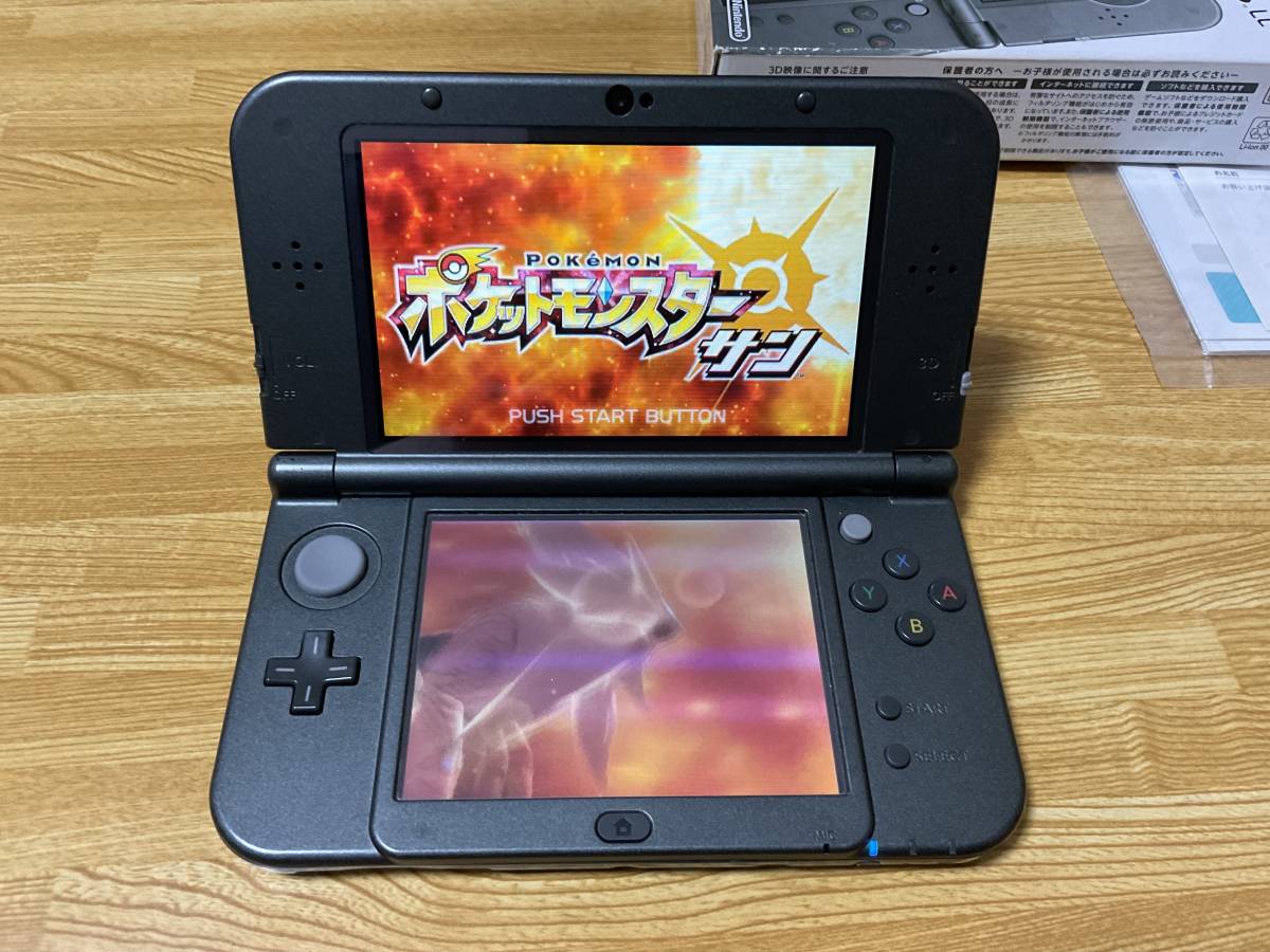 New Nintendo 3DS LL ブラック SDカード付き（New 3DS LL 本体 黒 動作 