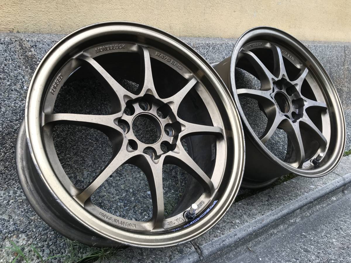 希少サイズ!! 絶版品 RAYS CE28 15インチ 7J +35 PCD100 ブロンズ 2003