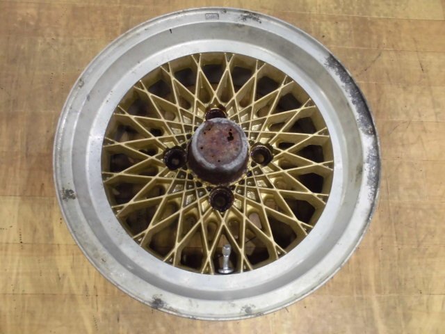 当時物 旧車 ENKEI エンケイ メッシュ ホイール 1本 4H-114.3 14インチ 