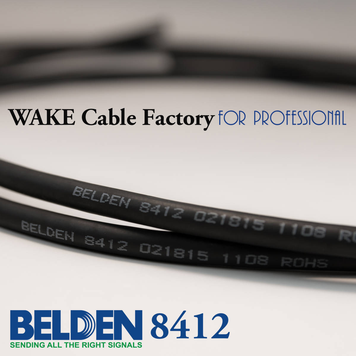 ☆国内需要ダントツ！BELDEN8412☆RCAケーブル 3mステレオペア