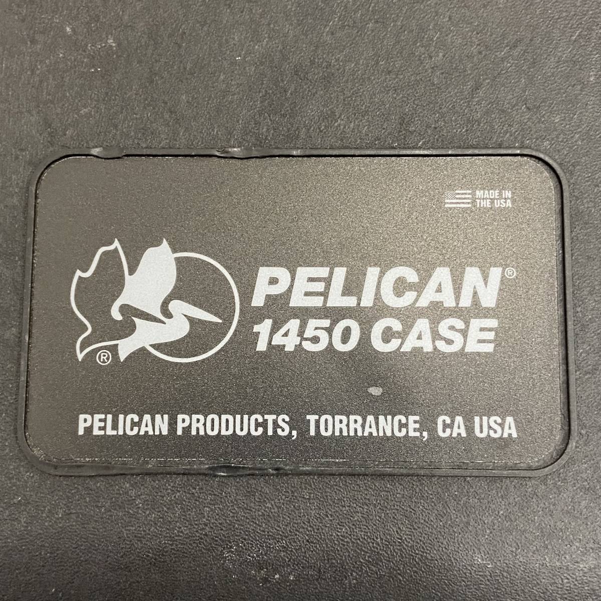 #3105 ペリカン PELICAN 1450 CASE ツールボックス ハードケース 機材ケース 道具箱 工具箱 黒 ブラック 中古品 現状品 0 Pelican Case PELICAN Nalpak Dividers