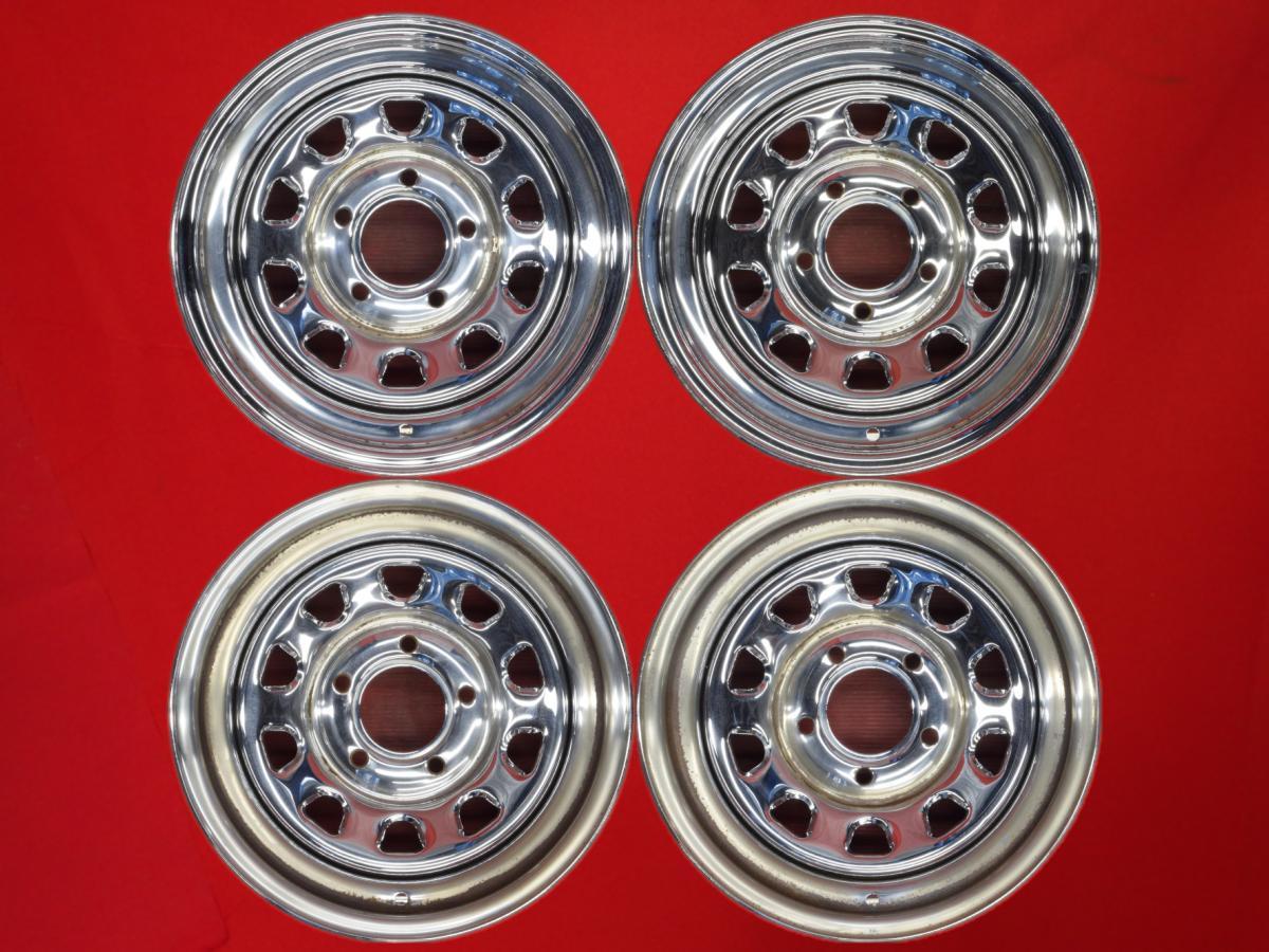 激安 中古 4本セット 】 アメ車用 スチールホイール 鉄ホイール 15 