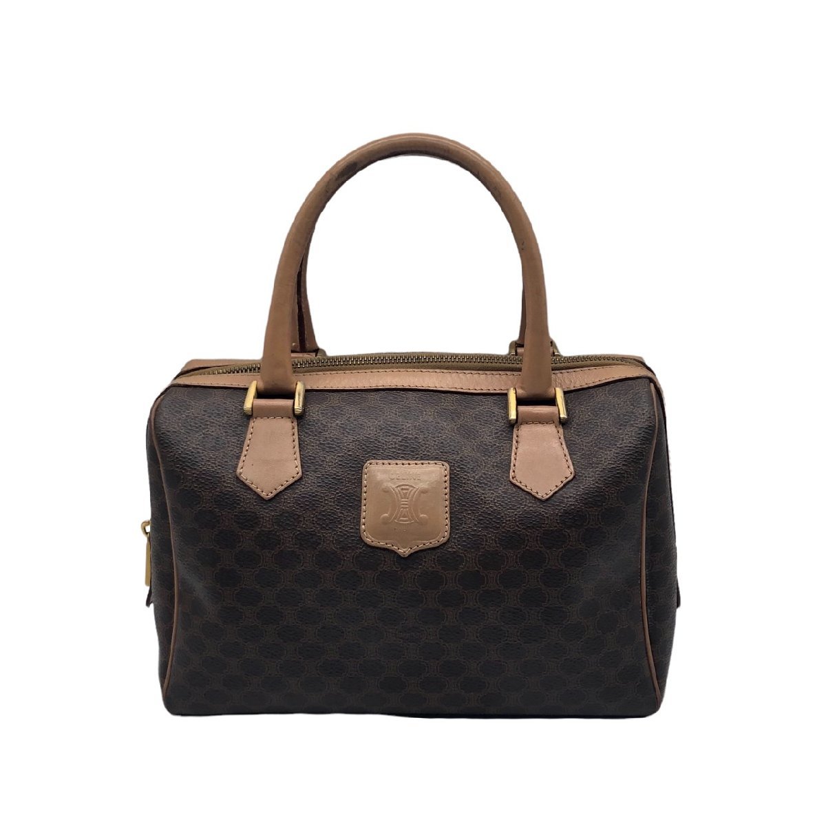 【最新作，お買い得】 CELINE セリーヌ M14 マカダム柄 PVC レザー ミニ ボストンバッグ ハンドバッグ イタリア製 ブラウン系 茶系(ハンドバッグ)｜売買されたオークション情報、yahooの商品情報をアーカイブ公開 - オ かばん、バッグ